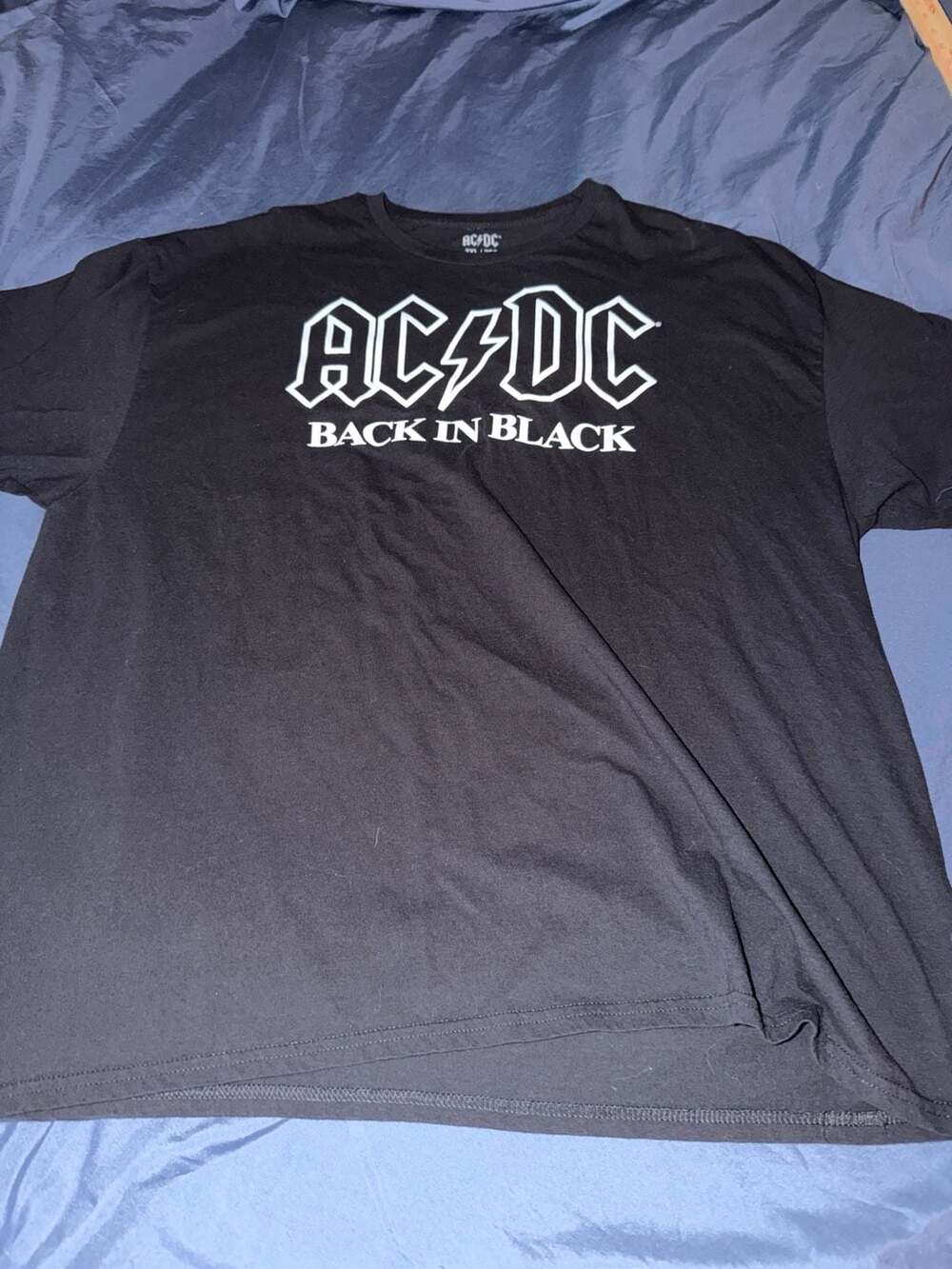 AC/DC Back In Black Graphic T-Shirt Size 2XL